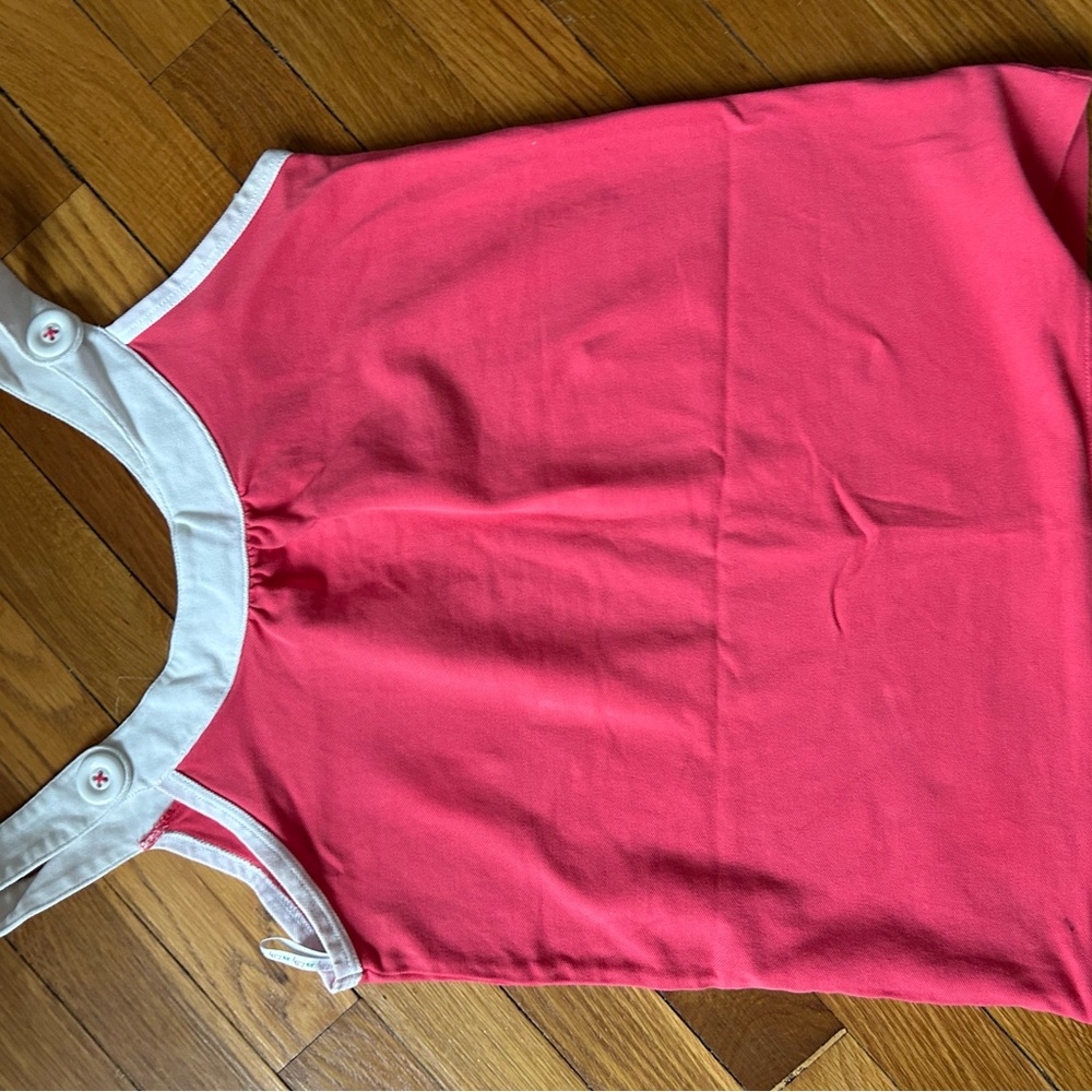 Lilly Pulitzer Pink and White Buttoned Top